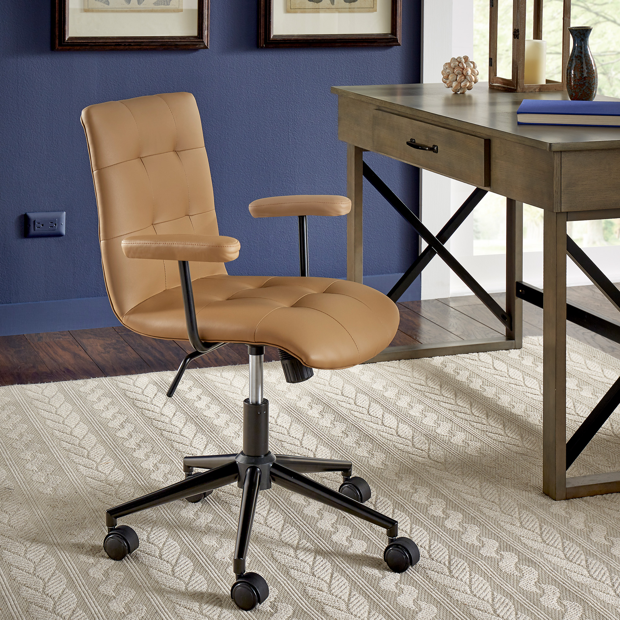 Faux Leather Tufted Office Chair