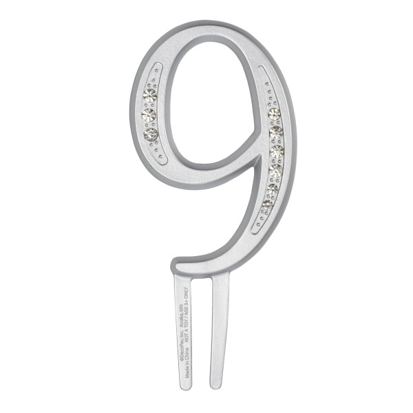 3.5" 9 Diamond Number Monogram