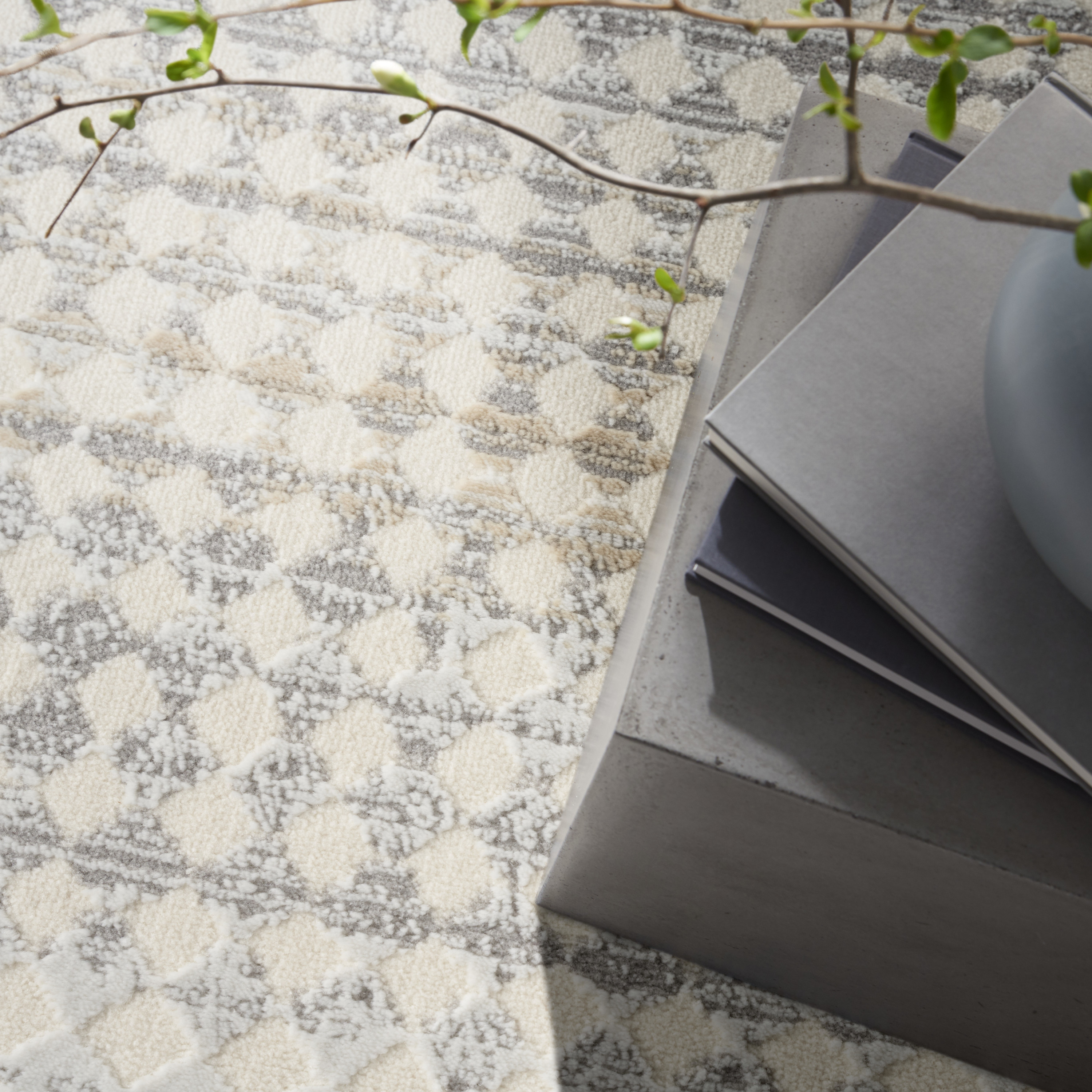 Calvin Klein CK950 Rush 8' x 10' Ivory Multicolor Modern Indoor Rug