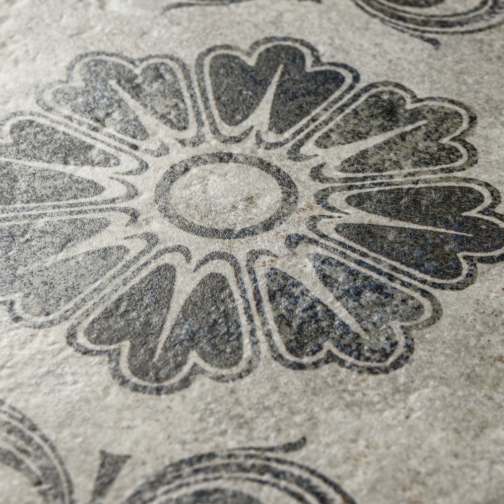 Costa Cendra Decor Fleur 7-3/4 in. x 7-3/4 in. Ceramic Floor and Wall Tile