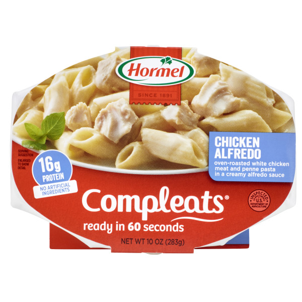 HORMEL(r) COMPLEATS(r) Chicken Alfredo, 6/10oz. . C1CB - Front Center Inner Pack (Hi Res)