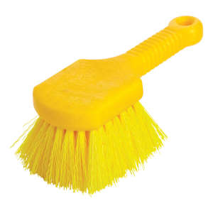 Rubbermaid Commercial, Utility Brushes, 3.5in, Synthetic, Yellow