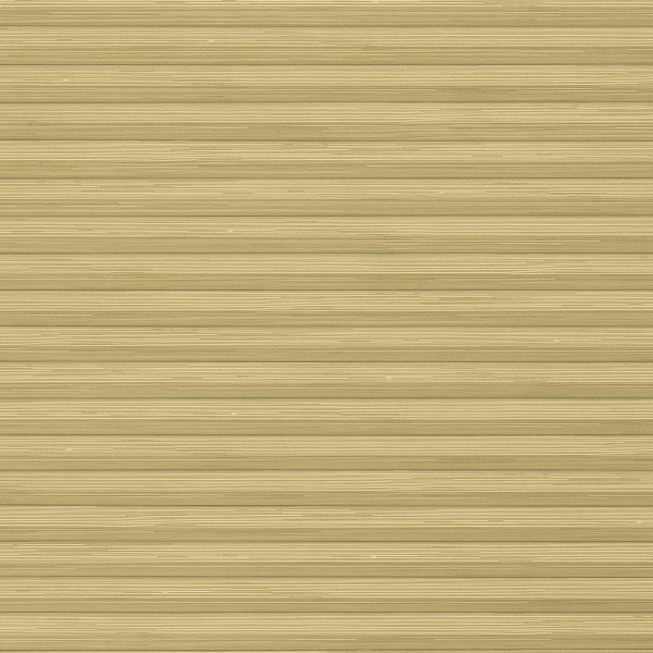 Beige horizontal slatted blinds with narrow textured slats, tightly closed and blocking view, subtly diffusing light across an otherwise plain interior wall or window opening.