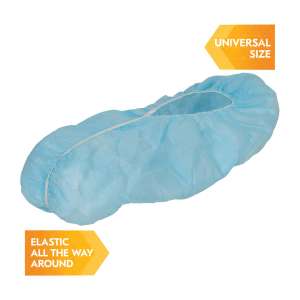 KIM36811, Kimberly Clark, KleenGuard A10 Light Duty Shoe Covers, Polypropylene, One Size Fits All, Blue