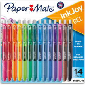 InkJoy Gel Pens, Medium Point, Assorted, 14 Count