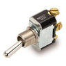90 Series, Toggle Switch, Phenolic, Bushing Mounting, Screw Terminal, 1-Pole, 15/10A, 125/250V ac, Metallic