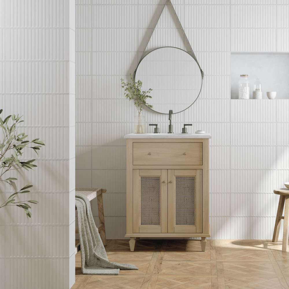 Kings Loft White 7-7/8 in. x 15-3/4 in. Ceramic Wall Tile
