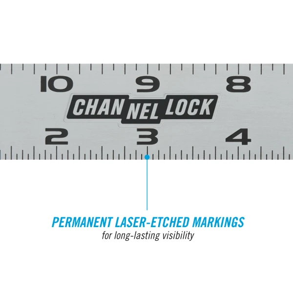 8100-012CS 12-inch High-Visibility Stainless Steel Combination Square