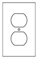 Floor Box Cover Steel 1 Gang Duplex Receptacle
