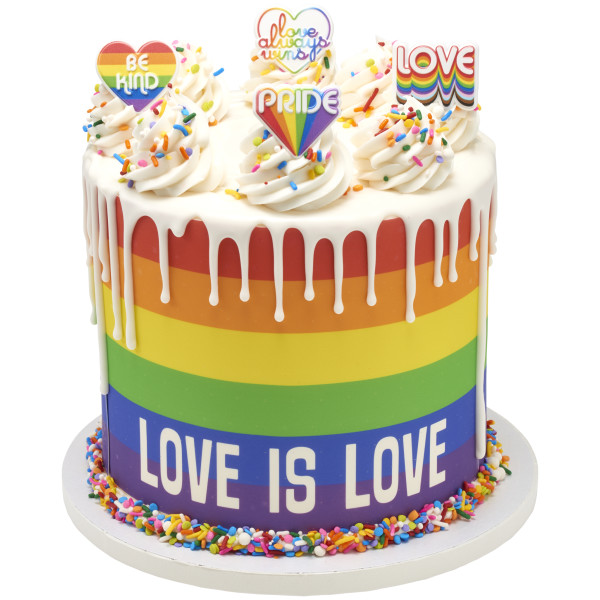 Love Always Wins Cupcake Rings