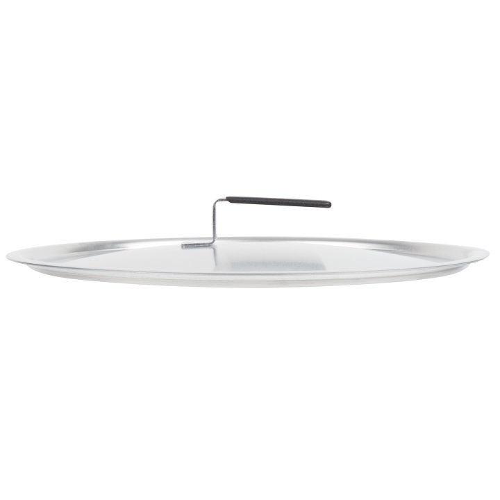 14 ⅞-inch Wear-Ever® domed aluminum cover with satin finish in dipped handle