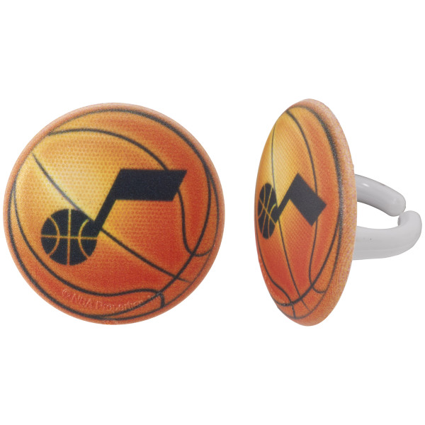 NBA Team Basketball Cupcake Rings