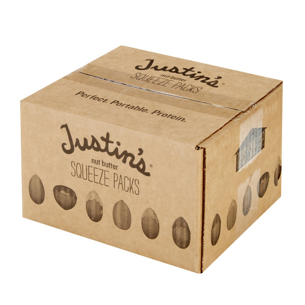 JUSTIN'S (r) Vanilla Almond Butter 1.15 oz Squeeze Packs . C1RA - Front Right Closed Case (Hi Res)