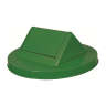Witt Industries, Round, Steel, 48 gal, Green, Receptacle Lid