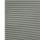 Cellular honeycomb blind, light gray with visible hexagonal cell ends at the left edge; closed and fully lowered into tight horizontal pleats; interior setting with soft diffuse lighting, no visible view.