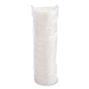 Dart, Lift n' Lock Plastic Hot Cup Lids, Fits 8 oz Cups, White