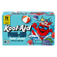 Kool-Aid Summer Blast Jammers Boomin' Berry Flavored 0% Juice Drink, 10 ct Box, 6 fl oz Pouches