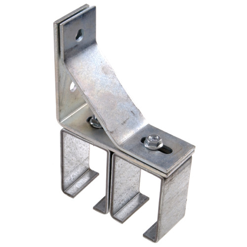 Hillman Galvanized Box Rail Face Mount Bracket Double