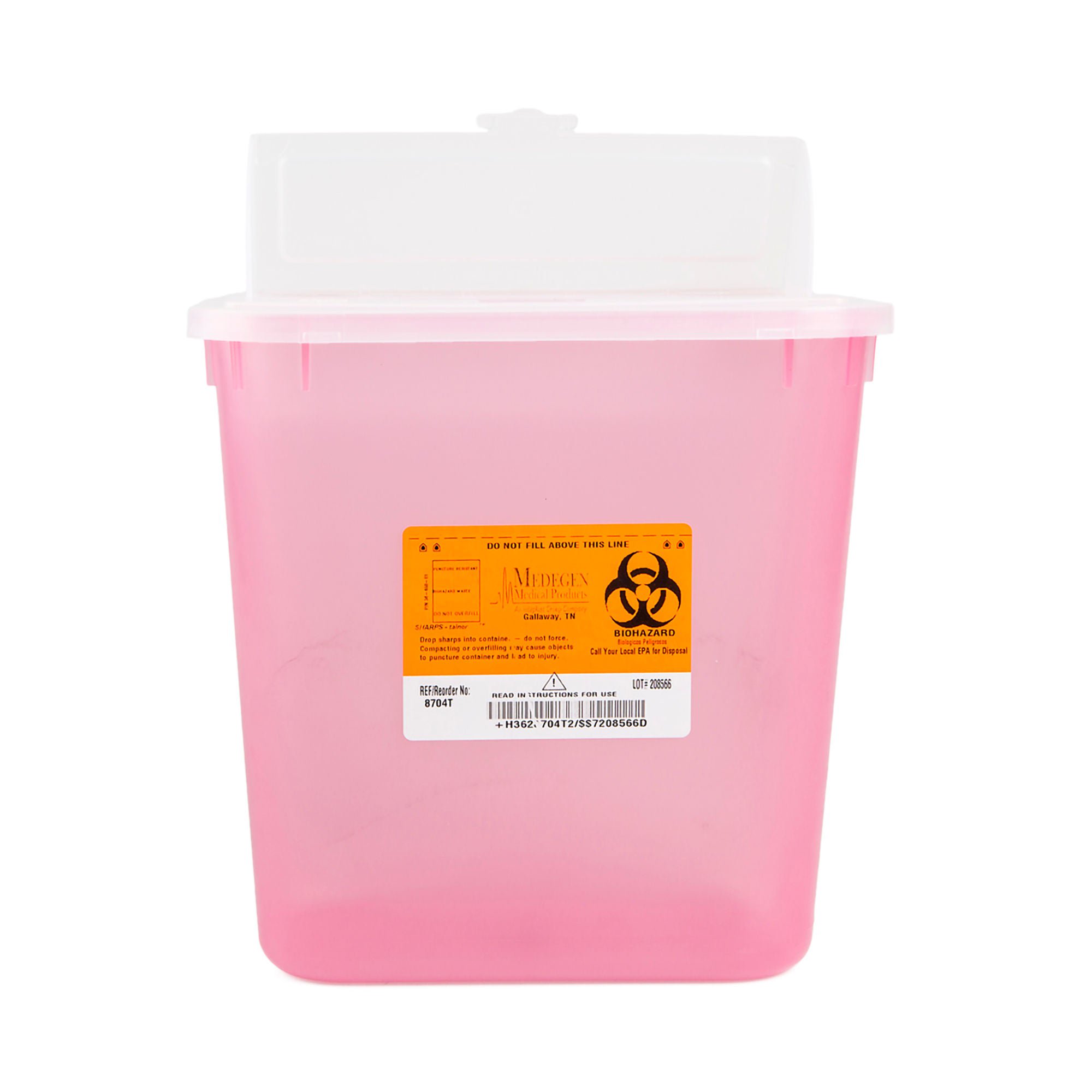 Sharps® Multi-purpose Sharps Container, 9-1/2 x 10 x 7 Inch