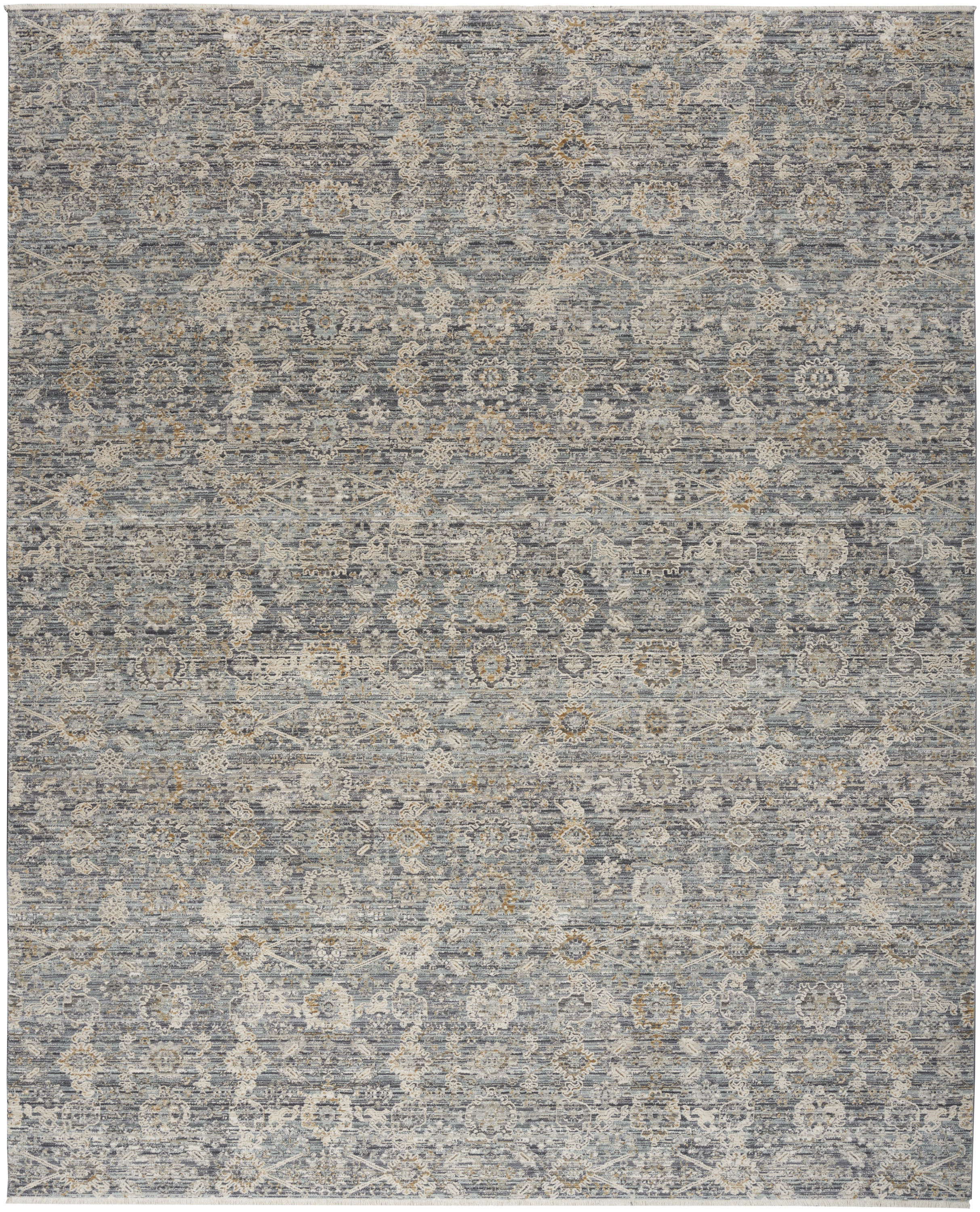 Nourison Lynx 8'6" x 11'4" Charcoal Vintage Indoor Rug
