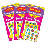 TREND Fun Friends Stinky Stickers&reg; Variety Pack, 240 Per Pack, 3 Packs T-83917-3