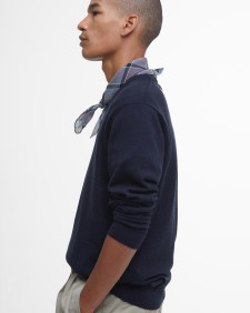 Merino V-Neck Jumper Classic Navy