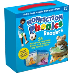 Nonfiction Phonics Readers: Long Vowels, Digraphs & More, Single-Copy Set, 25 Books