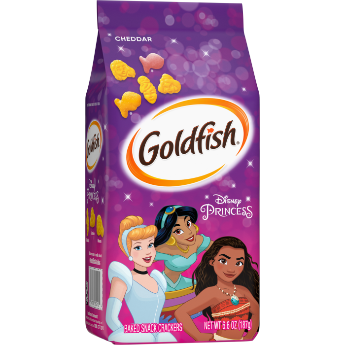 Goldfish® Princess Cheddar Crackers, 6.6 oz, bag - Left Angle Image