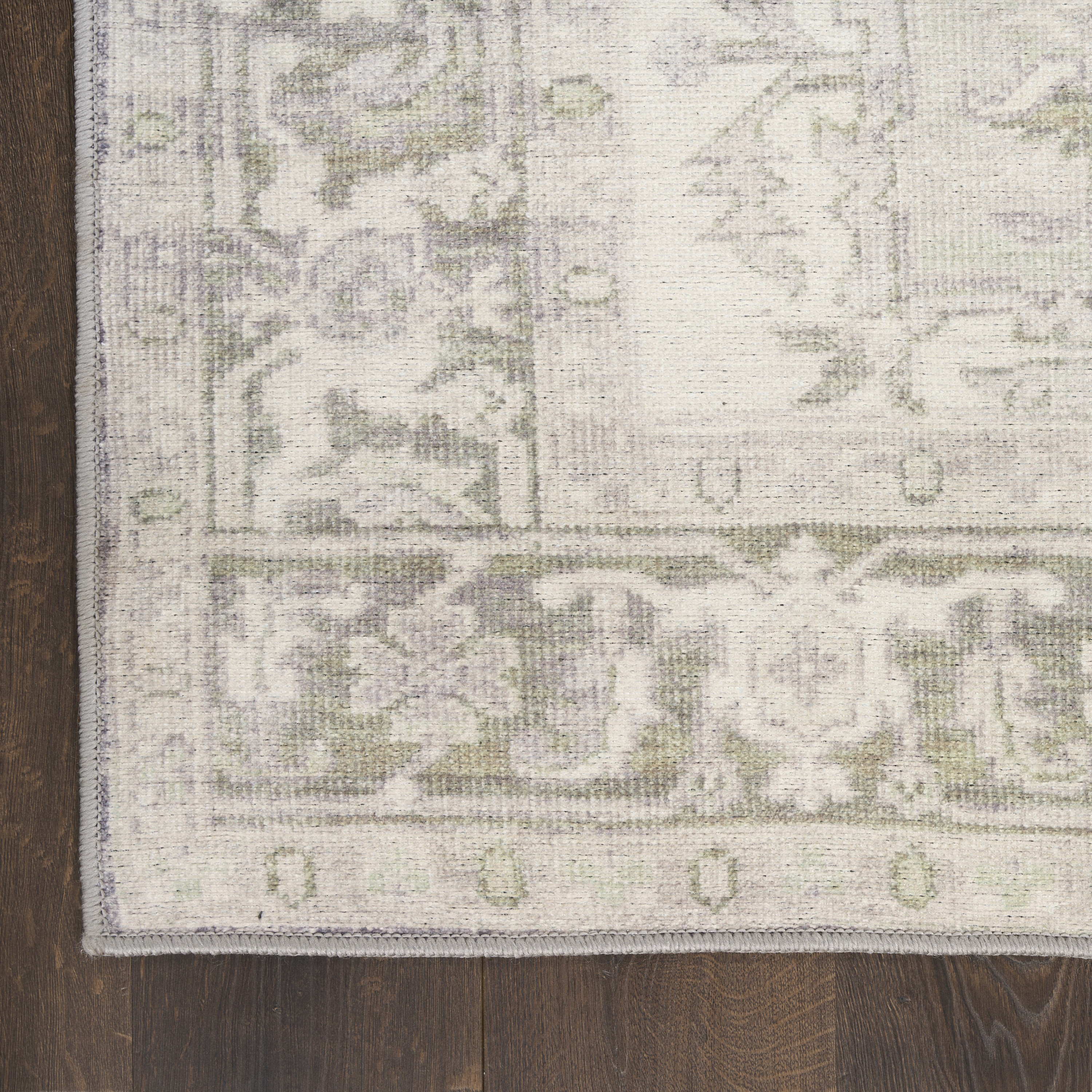 Nourison Vintage Washables 9'10" x 13'2" Green Vintage Indoor Rug