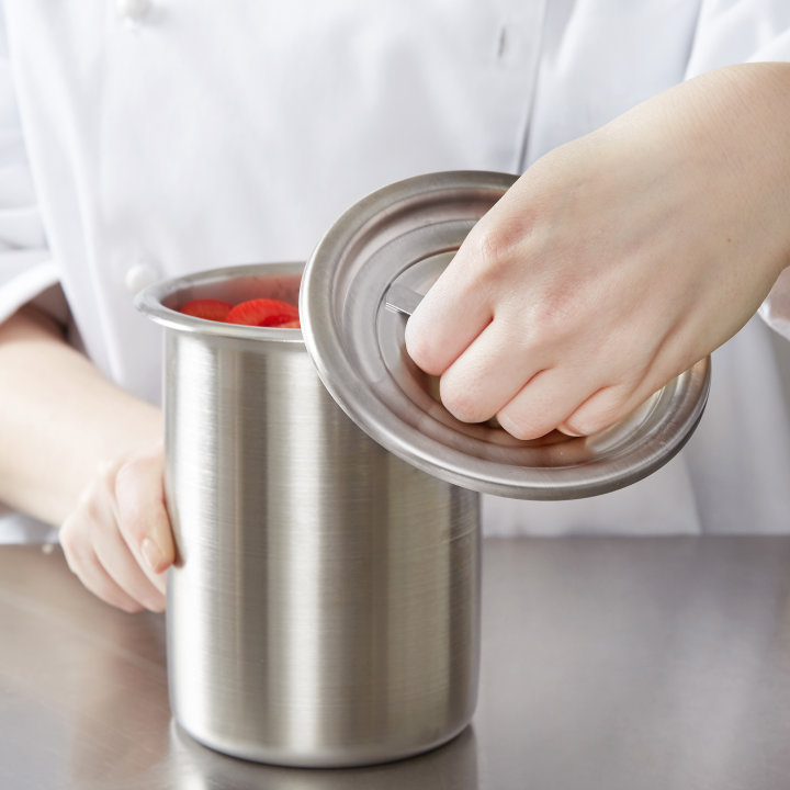 2-quart stainless steel bain-marie cover