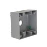 Weatherproof Box Aluminum 2-Gang 2 in. D (3) 3/4 in. Threaded Outlets Gray