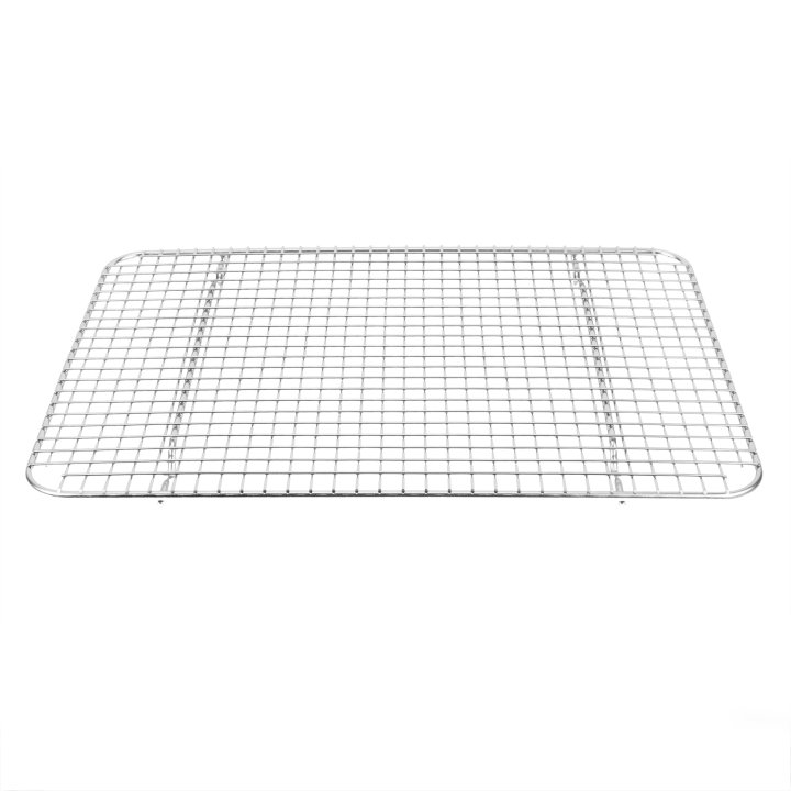 Half-size Super Pan V® stainless steel wire cooling grate for bun/sheet pan