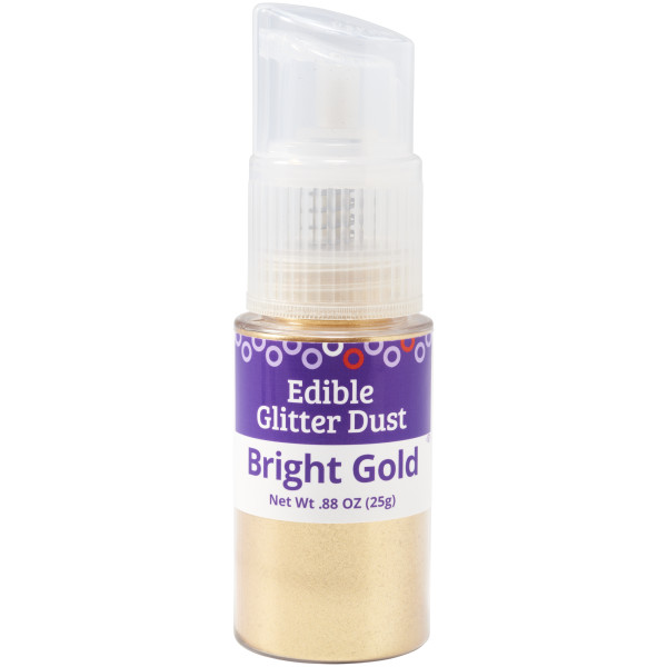 Bright Gold Dust 25g - Red 3 Free Edible Glitter