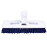 Impact, 9in, Heavy Duty Swivel Scrub Brush, Plastic Bristles, Blue/White
