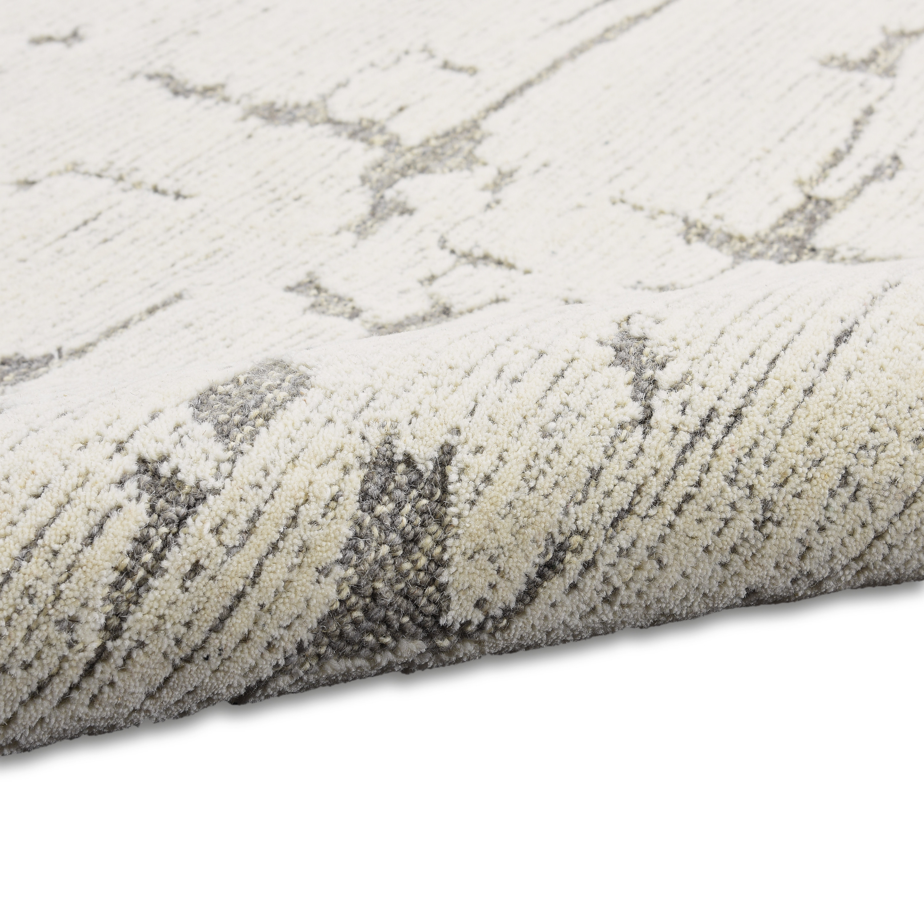 Calvin Klein CK009 Sculptural 5'3" x 7'3" Grey Modern Indoor Rug