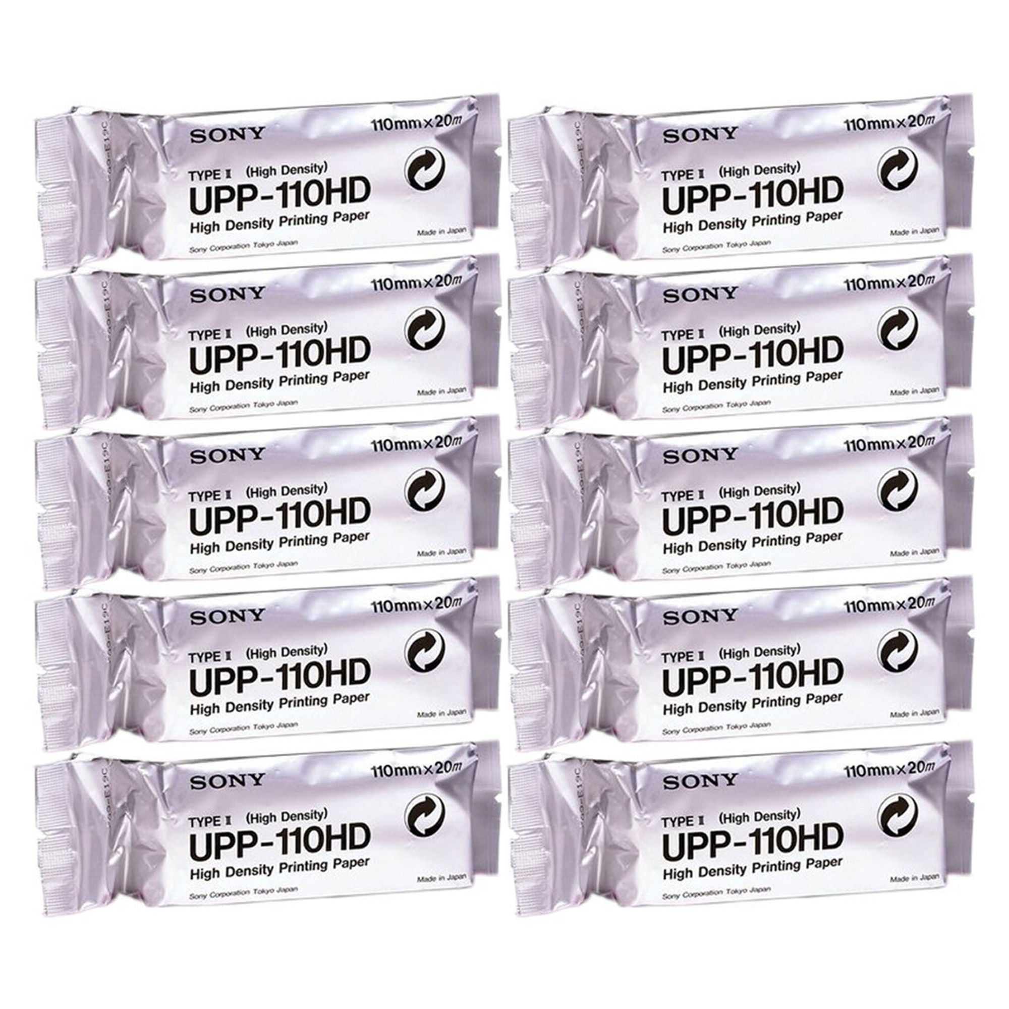 Ultrasound Video Paper Sony® Roll Black and White High Density Without Grid