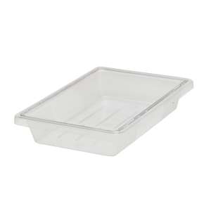 Rubbermaid Commercial, Food/Tote Box, 5 Gal, 18" X 12" X 9", Clear