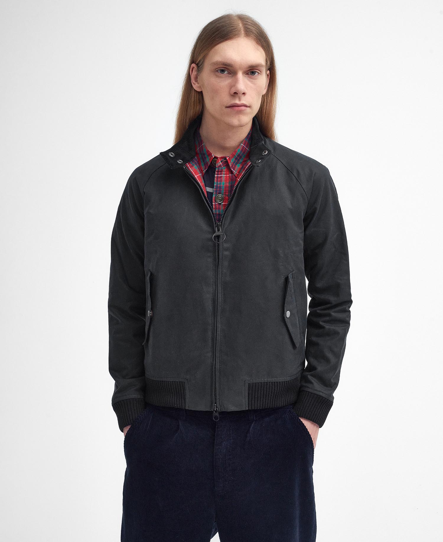 Barbour x Baracuta Porton Waxed Harrington Jacket image number 0