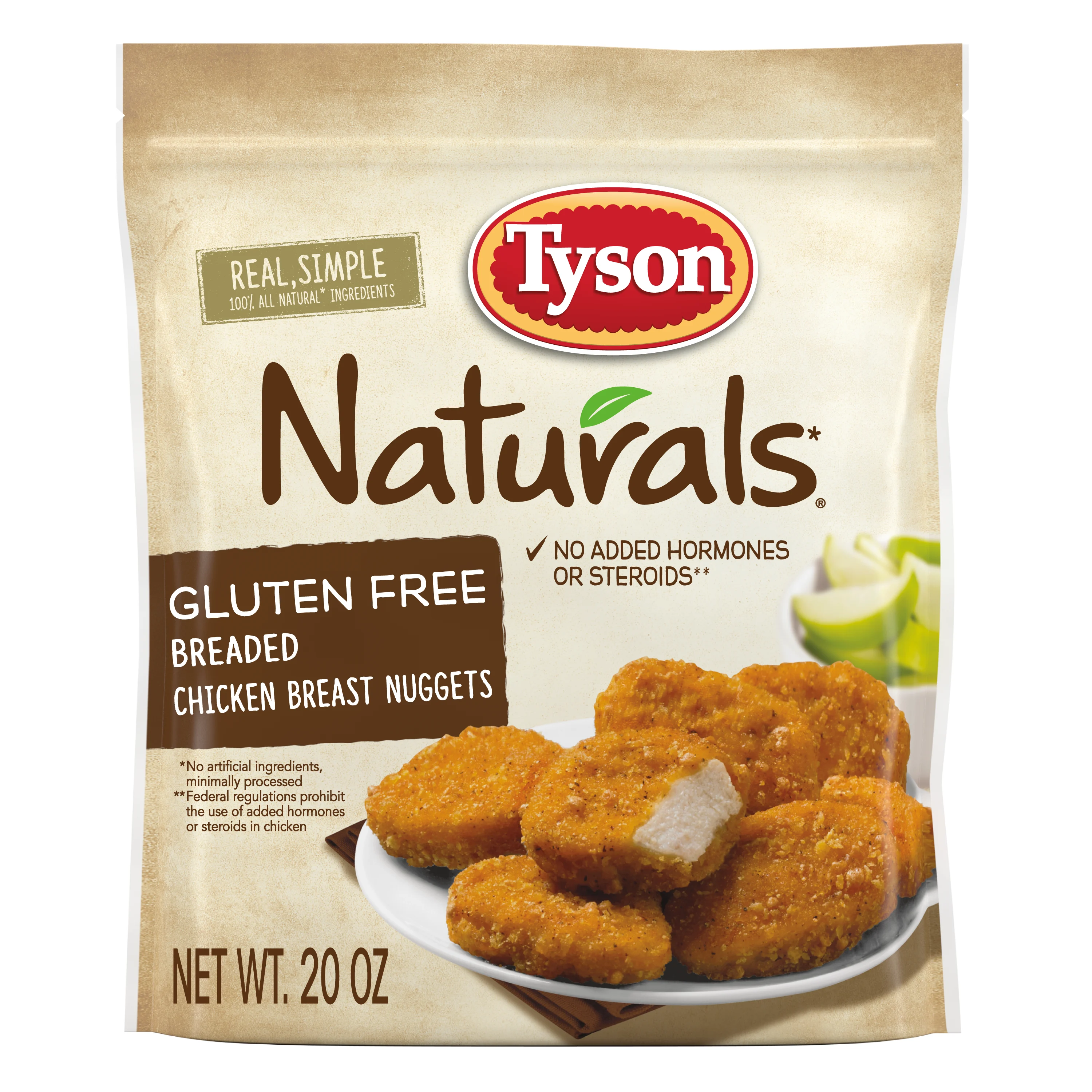 Naturals Gluten Free Breaded Chicken Breast Nuggets