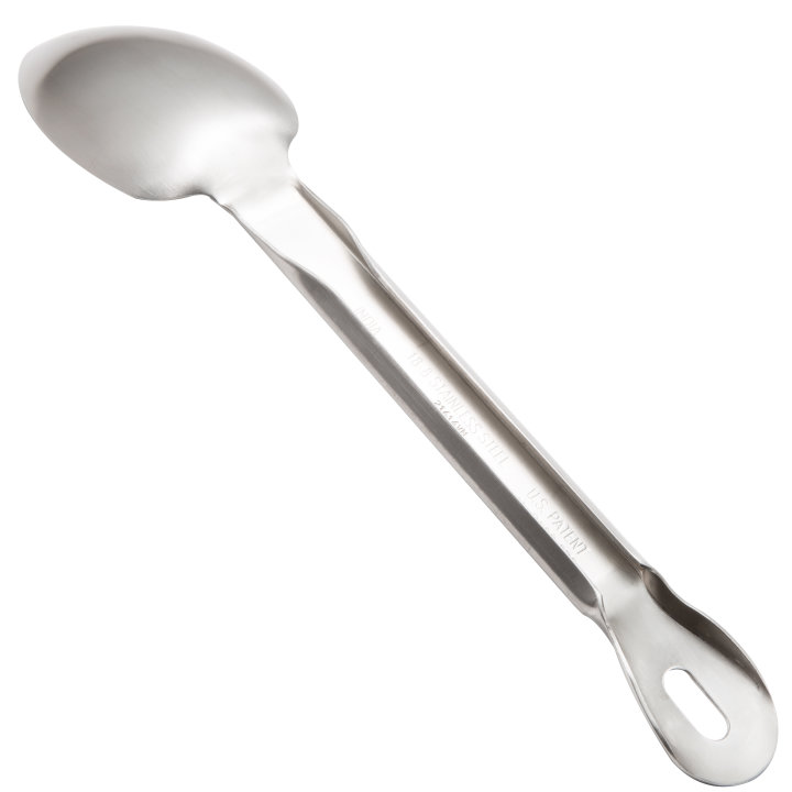 13 ¼-inch heavy-duty stainless steel solid basting spoon