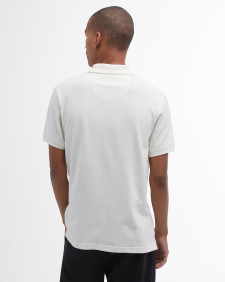 Tartan Pique Polo Shirt Whisper White