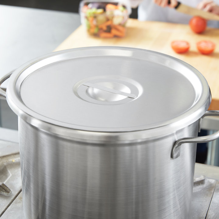 10-inch stainless steel stockpot cover