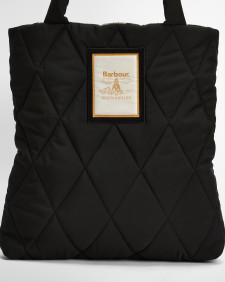 Mariah Quilted Tote Bag Black/Ancient