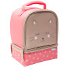Soft Lines 2-compartment Reusable Insulated Lunch Bag, Kitties slideshow image 3 Soft Lines 2-compartment Reusable Insulated Lunch Bag, Kitties slideshow image 3