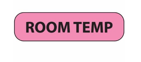 PDC Healthcare LABEL, PAPER REMOVABLE ROOM TEMP PNK 1 7/16X3/8" (666/RL)