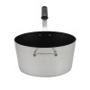 10-quart Wear-Ever® tapered aluminum saucepan with SteelCoat x3™ nonstick coating and silicone handle
