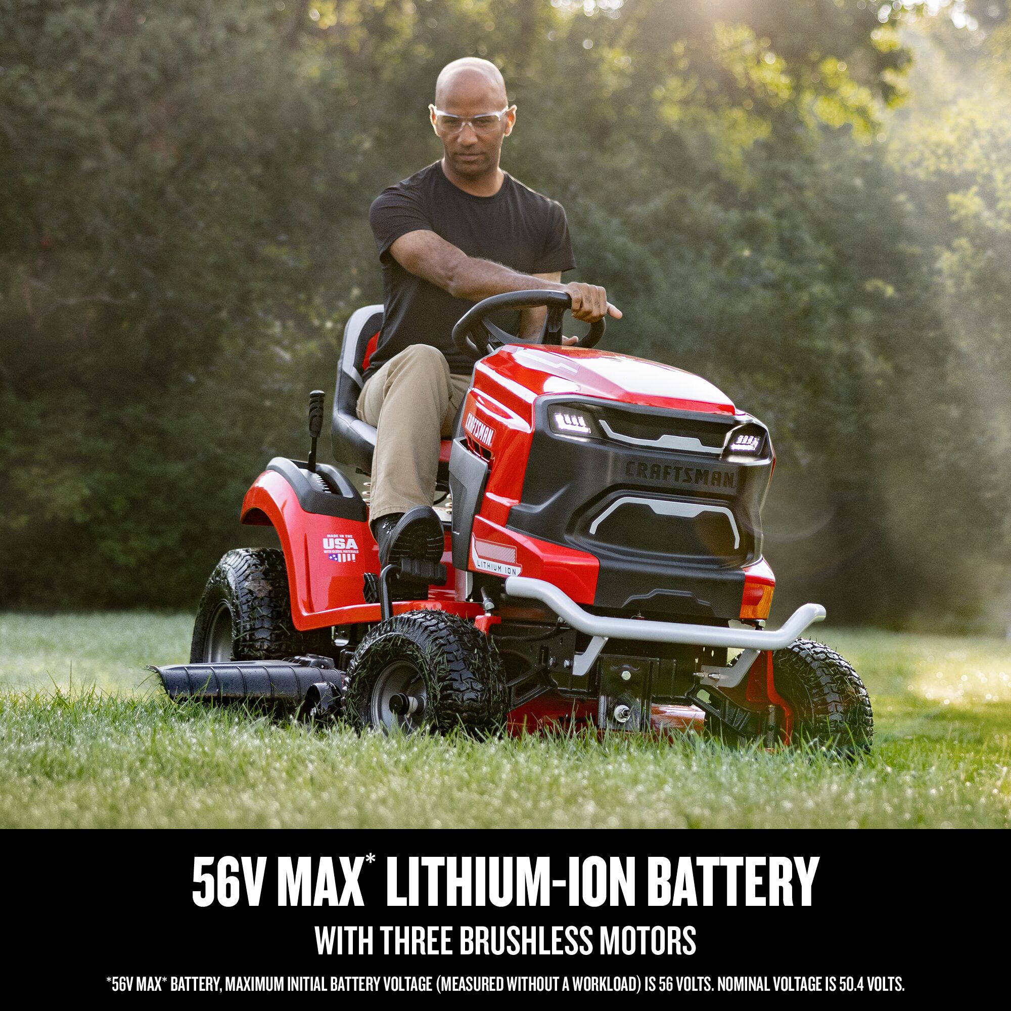 56V MAX* 42-in. Battery-Powered Brushless Premium Riding Mower