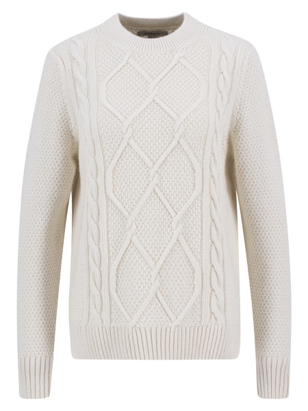 Maglione girocollo Burne con motivo a rombi Maglione girocollo Burne con motivo a rombi