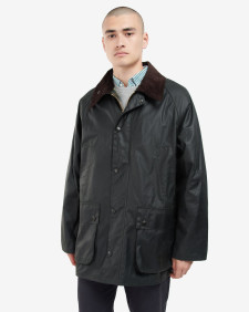 Oversized Bedale Waxed Jacket Sage