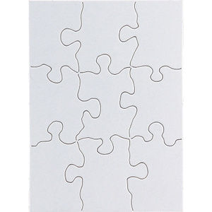 Compoz-A-Puzzle®, 4" x 5-1/2" Rectangle, 9 Pieces, 24 Puzzles